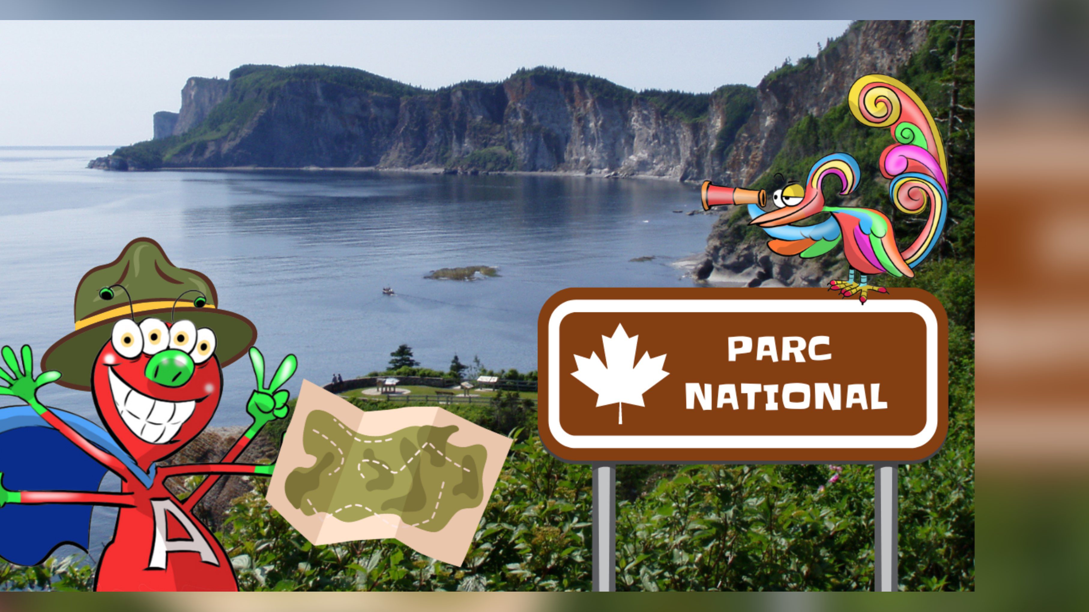 Le parc national Forillon, au Québec. (PHOTOMONTAGE LES AS DE L’INFO/WIKICOMMONS)