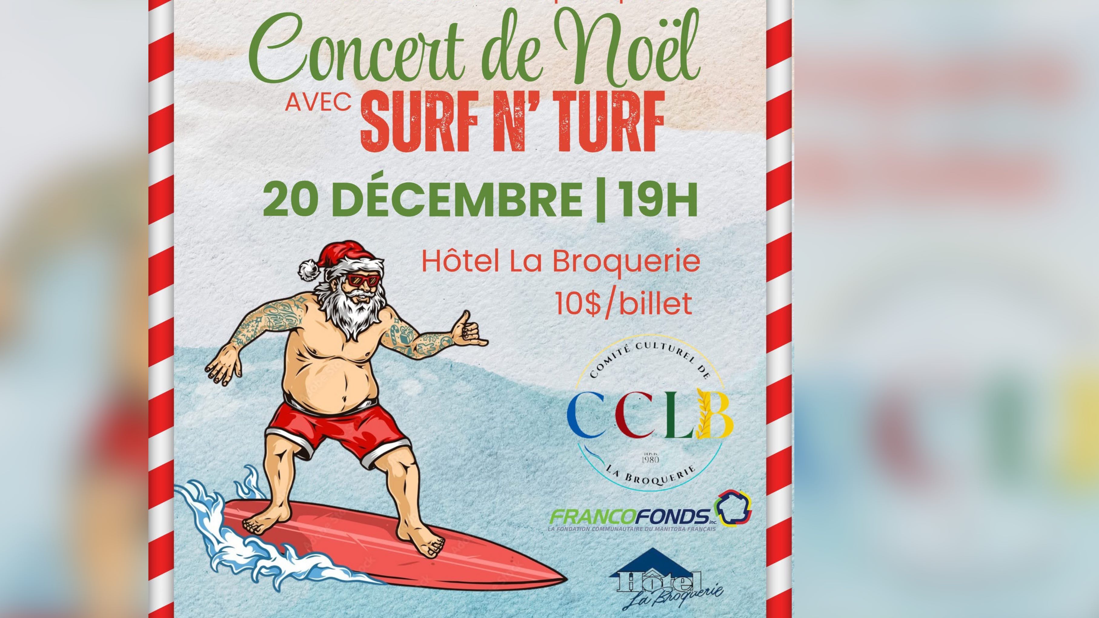 Le groupe Surf’n’Turf se produira pour le concert de Noël organisé par le Comité culturel de La Broquerie.