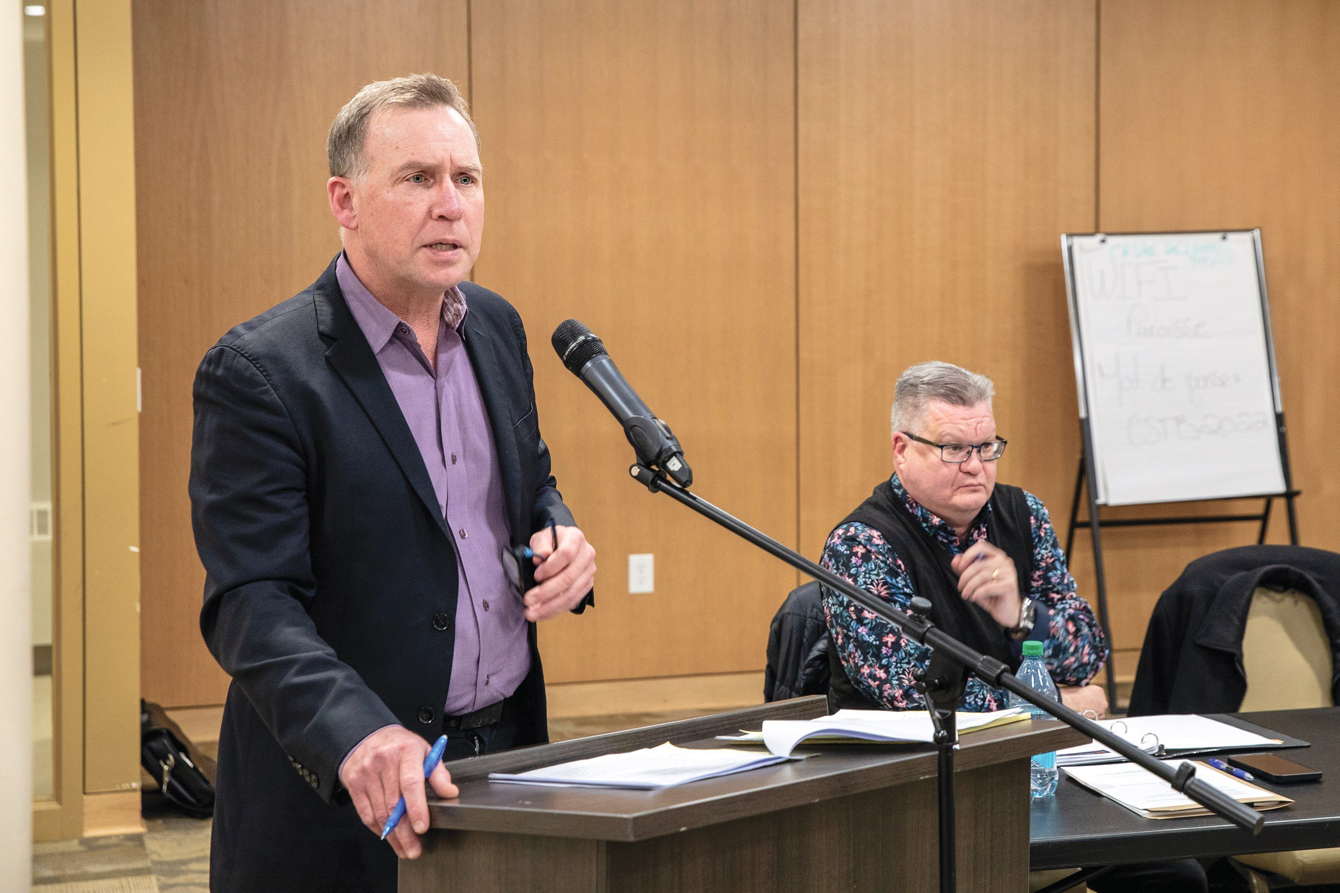 Michel Chartier est le président des Ami.e.s du carré civique de Saint-Boniface.